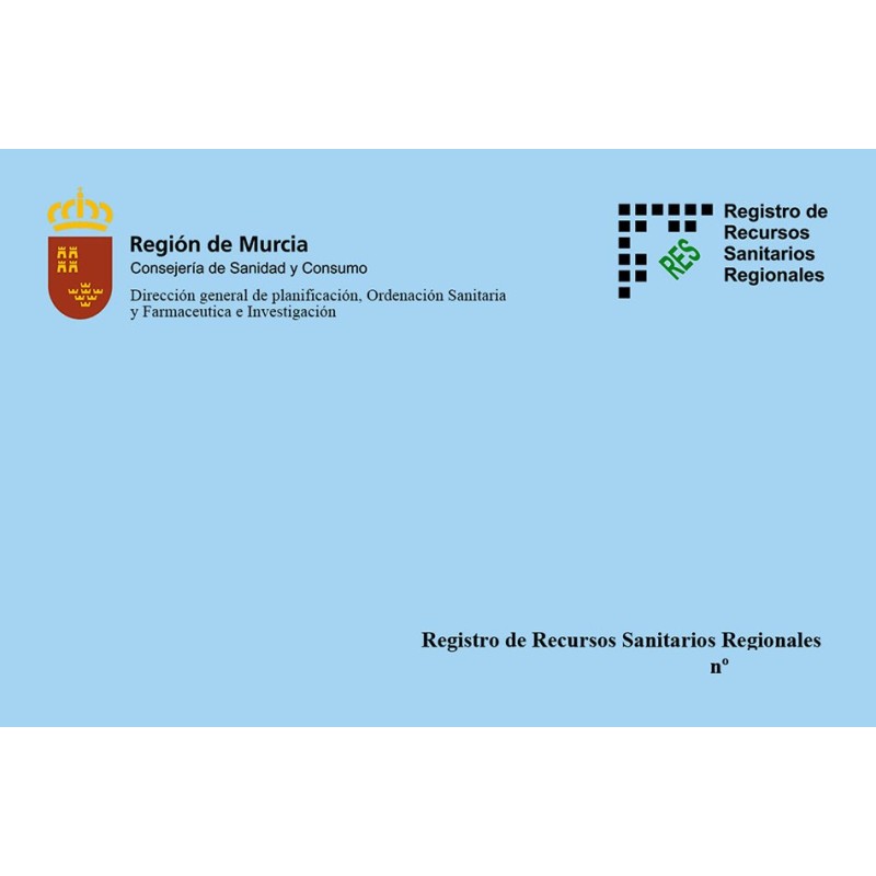 Placa registro sanitario murcia